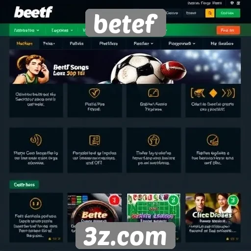 Análise das funcionalidades do site betef